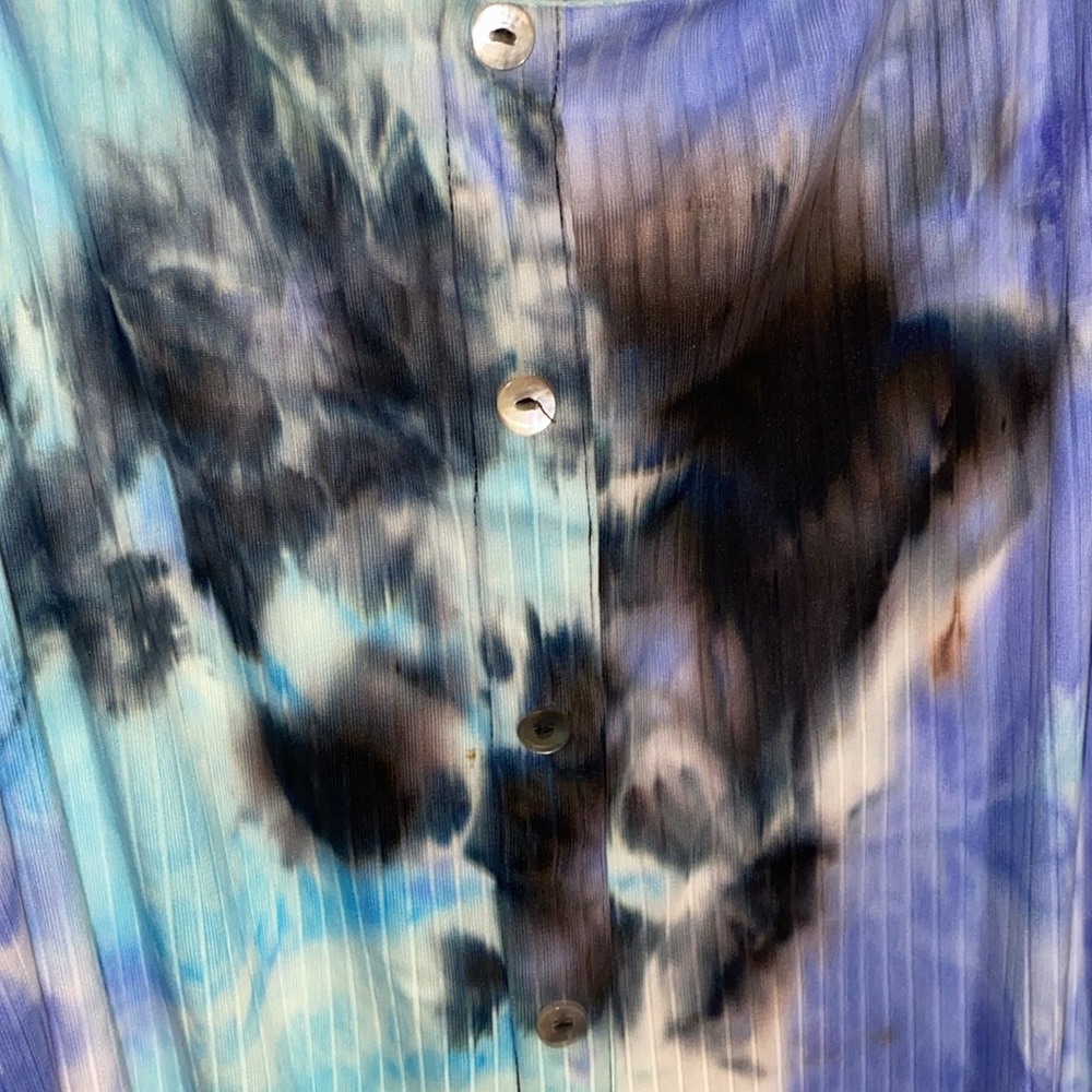 Tye Dye Ribbed Button Down Dress - Picture 5 of 10